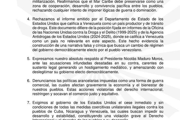 🪖 ALBA-TCP rechazan el despliegue militar de EEUU en el Caribe en la última declaración conjunta 🪖 ALBA-TCP rechazan el despliegue militar de EEUU en el Caribe en la última declaración conjunta - Sputnik Mundo