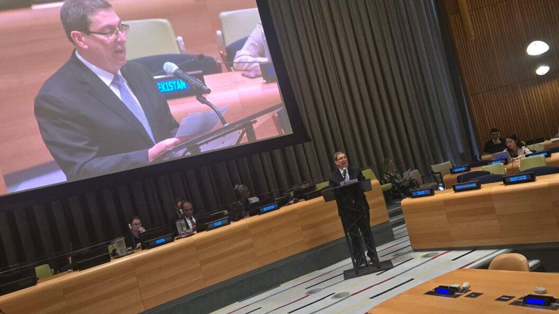 Cuba rechaza ante la ONU las acciones militares de EEUU en el Caribe Cuba rechaza ante la ONU las acciones militares de EEUU en el Caribe - Sputnik Mundo, 1920, 26.09.2025