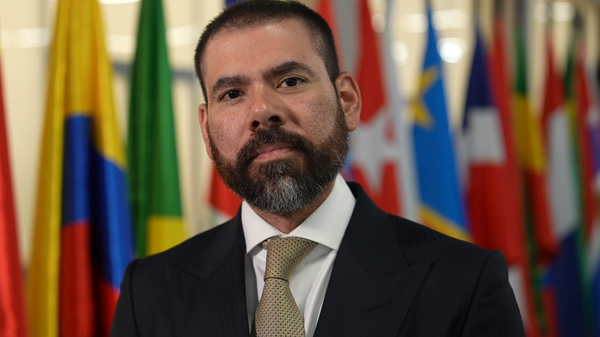 Laureano Ortega Murillo, asesor presidencial de Nicaragua para la cooperación con Rusia, durante la Semana Atómica Mundial de Moscú, el 26 de septiembre de 2025 Laureano Ortega Murillo, asesor presidencial de Nicaragua para la cooperación con Rusia, durante la Semana Atómica Mundial de Moscú, el 26 de septiembre de 2025 - Sputnik Mundo