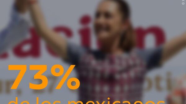 Sheinbaum alcanza el 73% de aprobación en su primer año de Gobierno, según encuesta - Sputnik Mundo