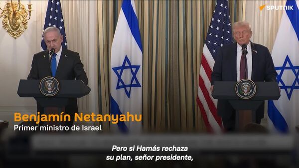 Israel actuará si Hamás rechaza el plan de Trump para Gaza, afirma Netanyahu - Sputnik Mundo