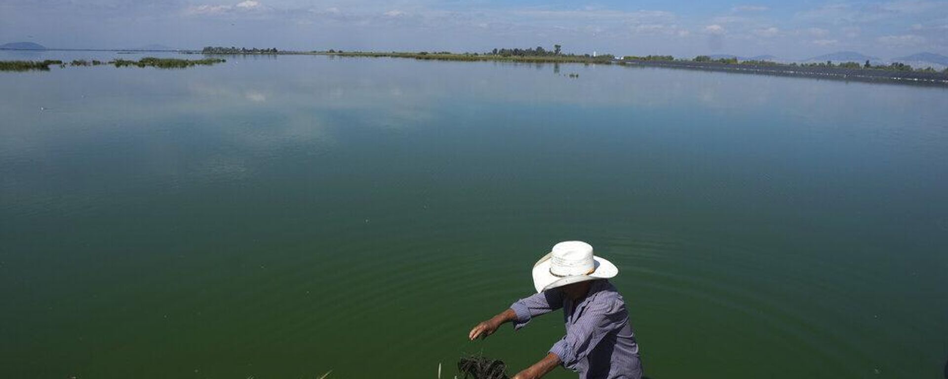 Las lluvias llenan el lago de Texcoco y llega al 78% de su capacidad - Sputnik Mundo, 1920, 30.09.2025