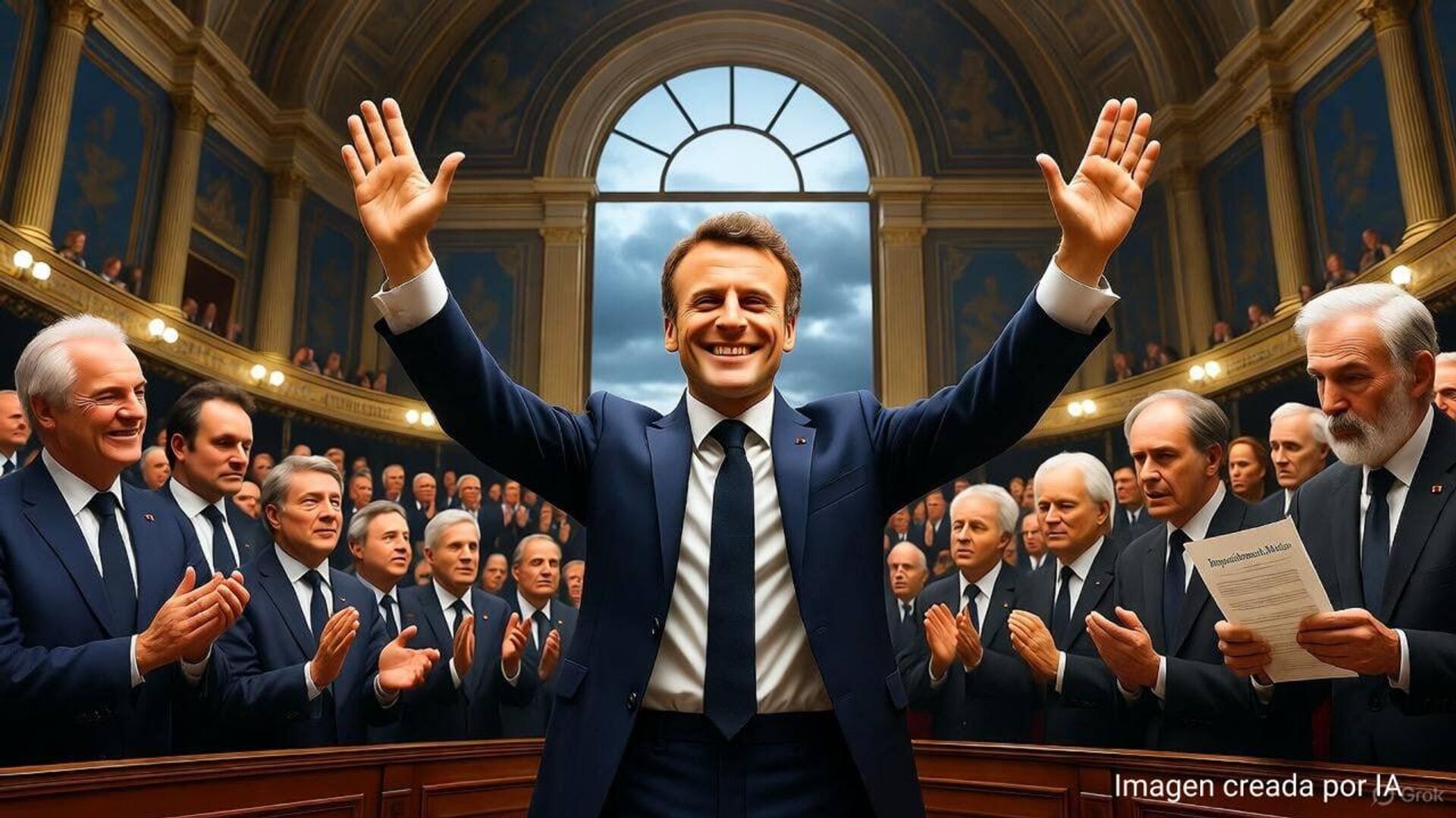 Macron resiste: La Asamblea Nacional de Francia rechaza la moción de destitución contra el mandatario Macron resiste: La Asamblea Nacional de Francia rechaza la moción de destitución contra el mandatario - Sputnik Mundo, 1920, 08.10.2025