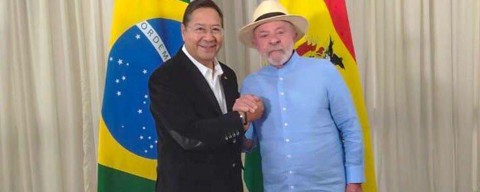 El presidente de Bolivia, Luis Arce, y su homólogo brasileño, Luiz Inacio Lula da Silva. - Sputnik Mundo, 1920, 09.10.2025