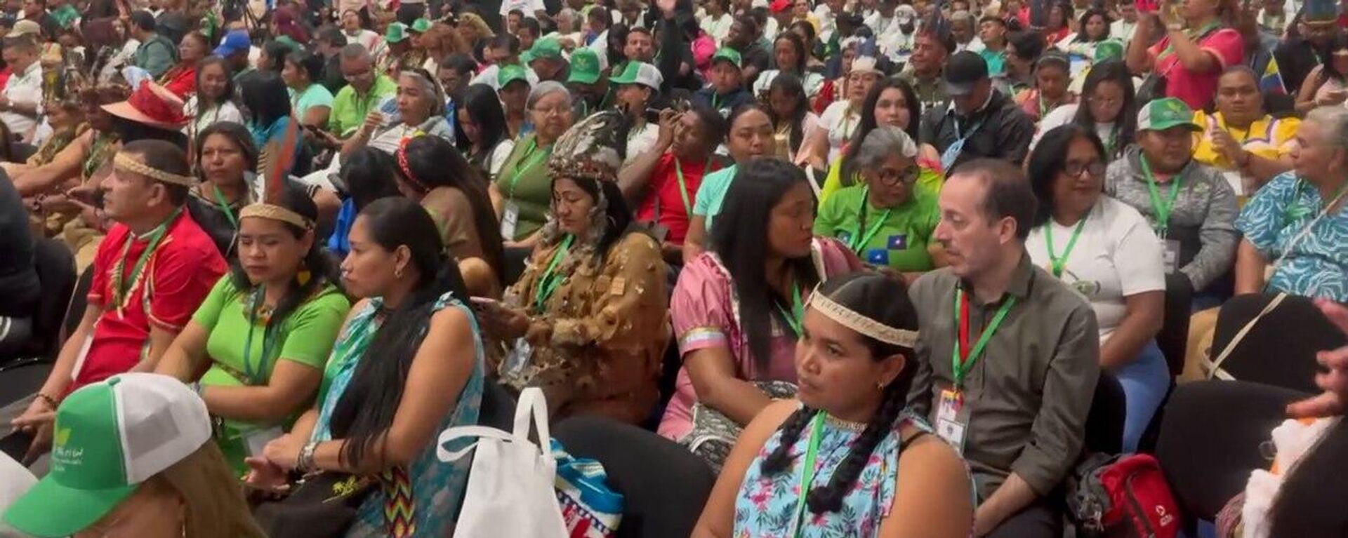 Asistentes al Congreso Mundial por la Madre Tierra en Venezuela. - Sputnik Mundo, 1920, 09.10.2025