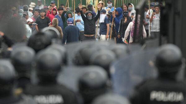 Las protestas en Ecuador siguen en pie. - Sputnik Mundo