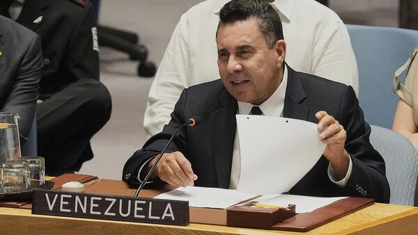 El representante permanente del país sudamericano ante Naciones Unidas, Samuel Moncada.   - Sputnik Mundo