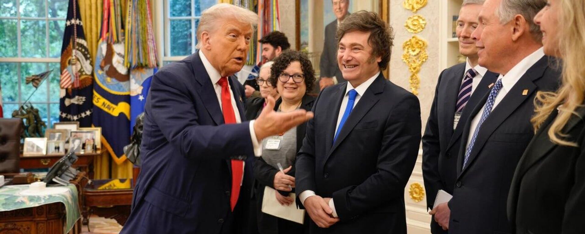 Trump ofrece su respaldo total y absoluto a Milei - Sputnik Mundo, 1920, 05.11.2025