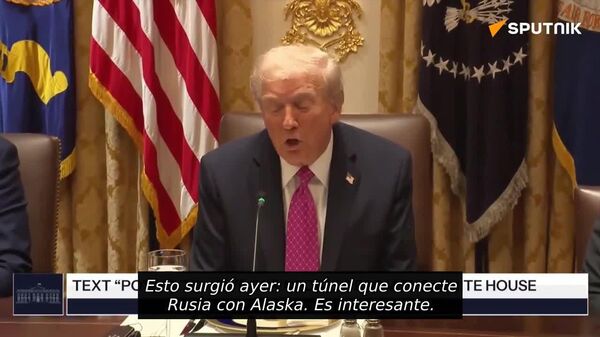 Trump califica la idea de construir un túnel entre Rusia y EEUU como interesante, pero Zelenski opina distinto - Sputnik Mundo