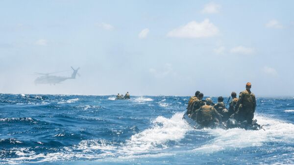 Operaciones de las fuerzas navales de EEUU en el Caribe - Sputnik Mundo