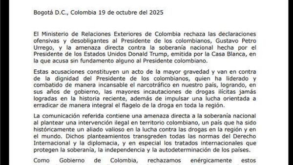 La Cancillería de Colombia rechaza las declaraciones ofensivas y desobligantes dirigidas a Petro - Sputnik Mundo