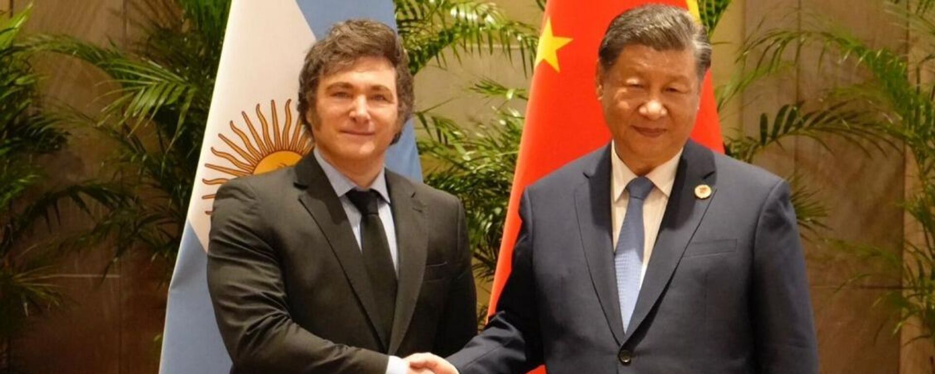 Javier Milei y Xi Jinping, presidentes de Argentina y China, respectivamente - Sputnik Mundo, 1920, 23.10.2025