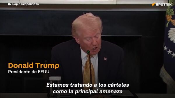 Trump: Los cárteles están librando una guerra contra EEUU y nosotros estamos en guerra contra ellos - Sputnik Mundo