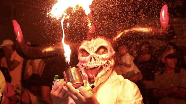 Fiesta de Los agüizotes celebrada en la ciudad de Masaya, Nicaragua - Sputnik Mundo