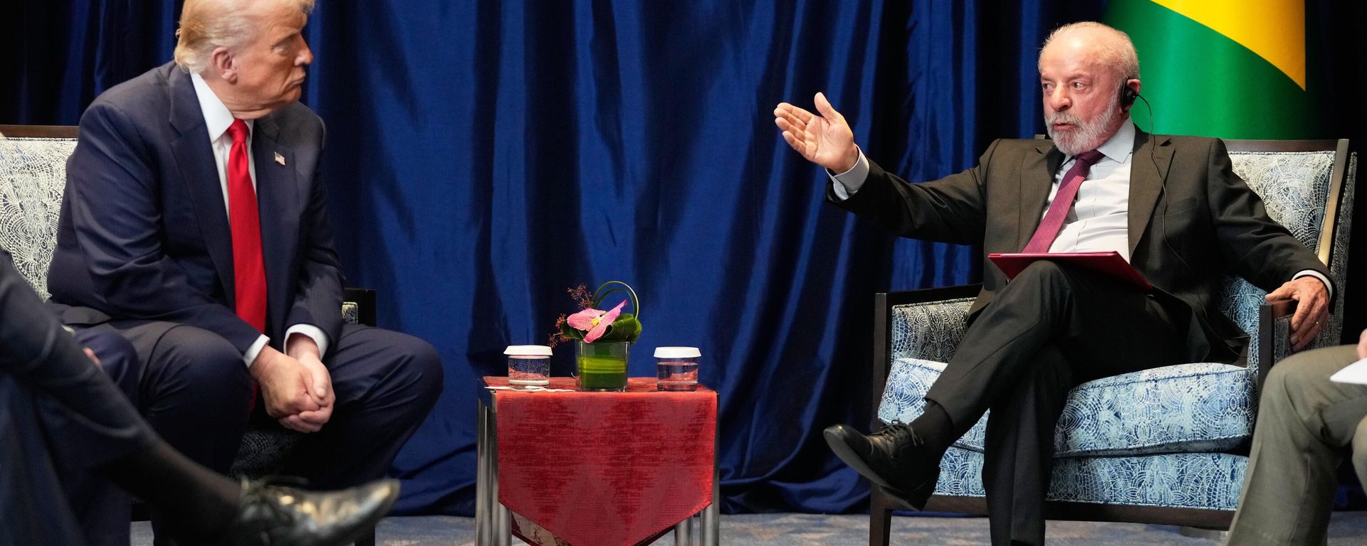 El presidente de EEUU, Donald Trump, y el presidente de Brasil, Luiz Inacio Lula da Silva - Sputnik Mundo, 1920, 07.08.2026