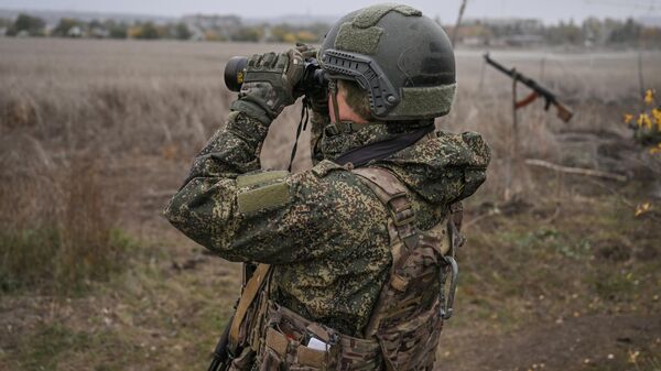Puesto de observación aérea del grupo Centro en la zona de la operación militar especial  - Sputnik Mundo