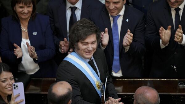 El presidente argentino, Javier Milei, ha realizado varios cambios en su gabinete en los últimos días. - Sputnik Mundo