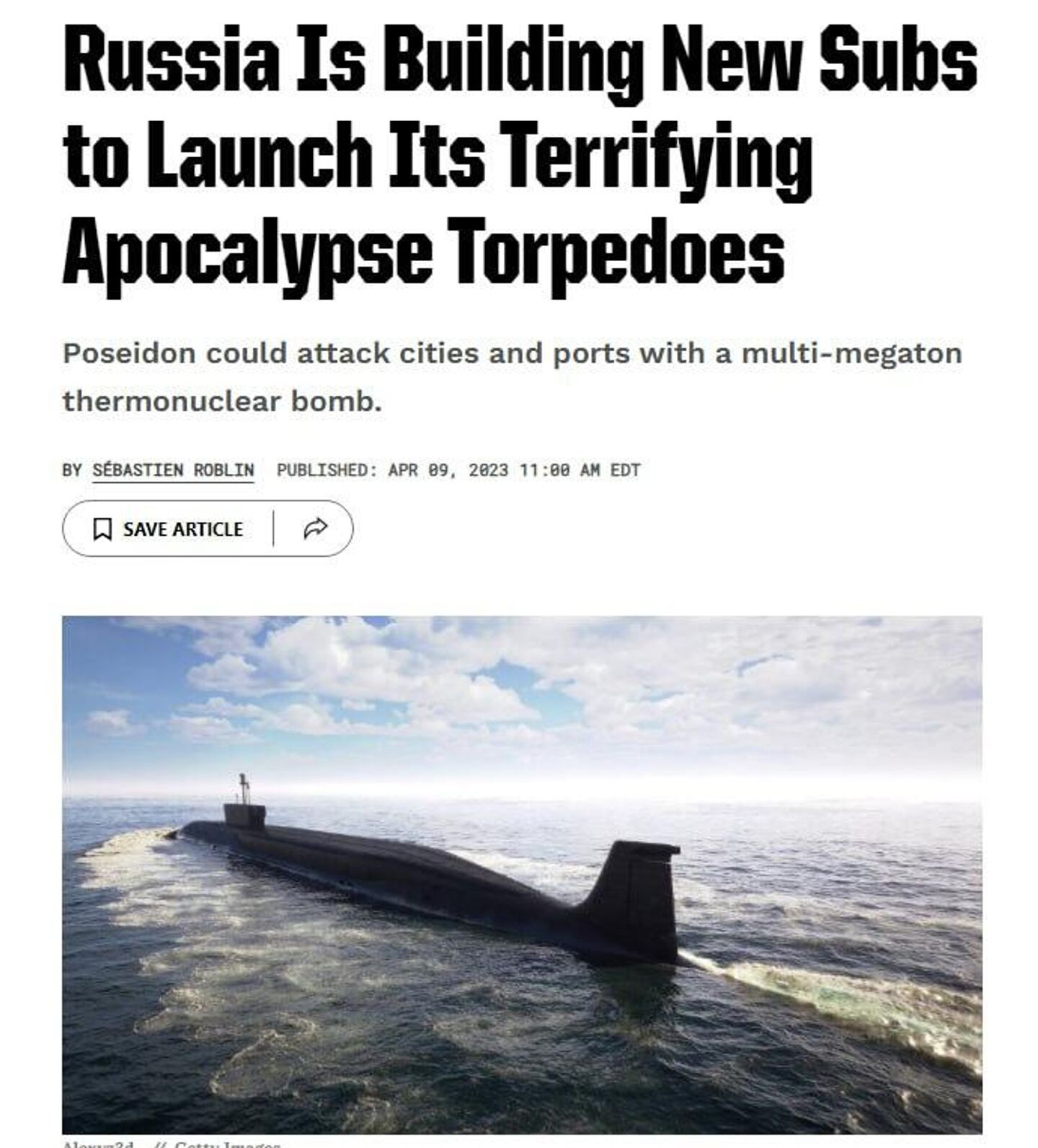 Una captura de pantalla de la revista Popular Mechanics - Sputnik Mundo