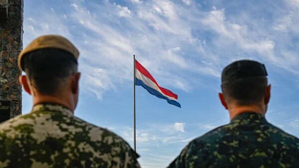 Oficiales del Ejército de Paraguay durante la presentación del operativo 'Escudo Guaraní' en noviembre de 2025 - Sputnik Mundo