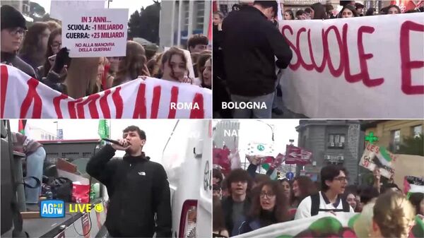 🪧 No Meloni Day sacude Italia: los manifestantes llenan las calles contra el Gobierno - Sputnik Mundo