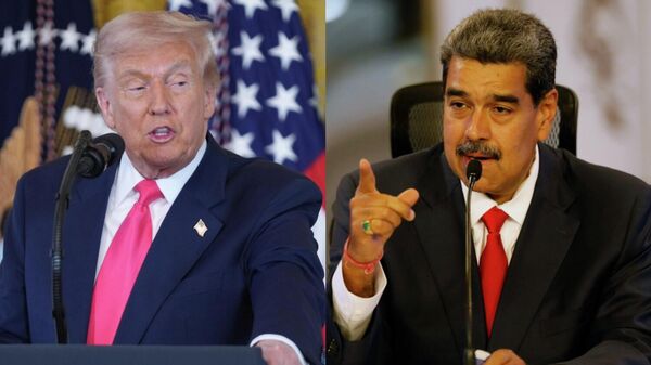 Los presidentes de EEUU Venezuela, Donald Trump y Nicolás Maduro  - Sputnik Mundo
