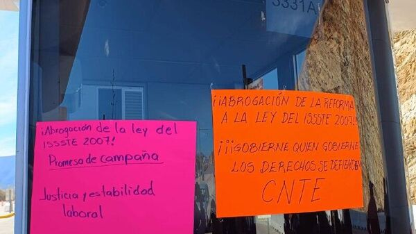 Sindicato magisterial en México amaga con llevar su protesta al Mundial 2026 - Sputnik Mundo