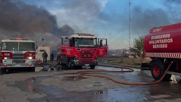 Contienen el incendio en una fábrica de agroquímicos en Argentina - Sputnik Mundo