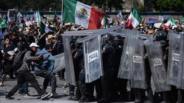 Manifestación de la Generación Z en la capital de México - Sputnik Mundo