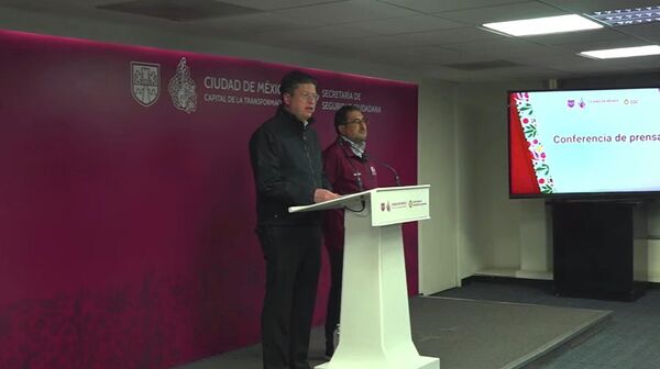 Pablo Vázquez Camacho y César Cravioto, secretarios de Seguridad Ciudadana y de Gobierno de la CDMX - Sputnik Mundo