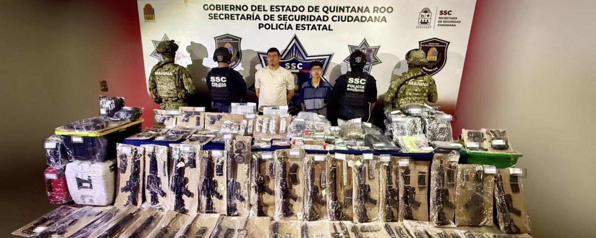 Operadores del CJNG detenidos en Quintana Roo, México - Sputnik Mundo, 1920, 17.11.2025