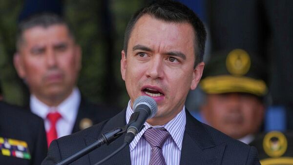El presidente de Ecuador, Daniel Noboa. - Sputnik Mundo