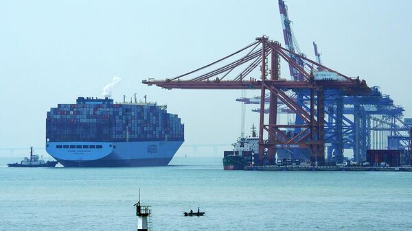 Puerto de Xiamen en el sureste de China - Sputnik Mundo