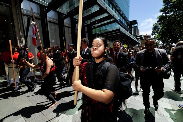 Participantes de la Conferencia Mundial de los Pueblos Indígenas sobre Educación que se celebra en Nueva Zelanda. - Sputnik Mundo