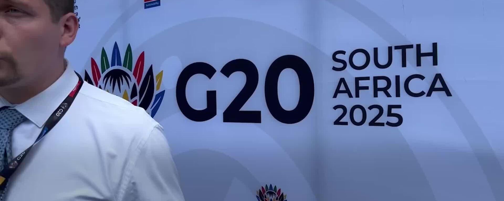 ¿Cómo Bruselas y sus aliados se esfuerzan por 'ucranianizar' la cumbre del G20 en Sudáfrica? ¿Cómo Bruselas y sus aliados se esfuerzan por 'ucranianizar' la cumbre del G20 en Sudáfrica? - Sputnik Mundo, 1920, 22.11.2025