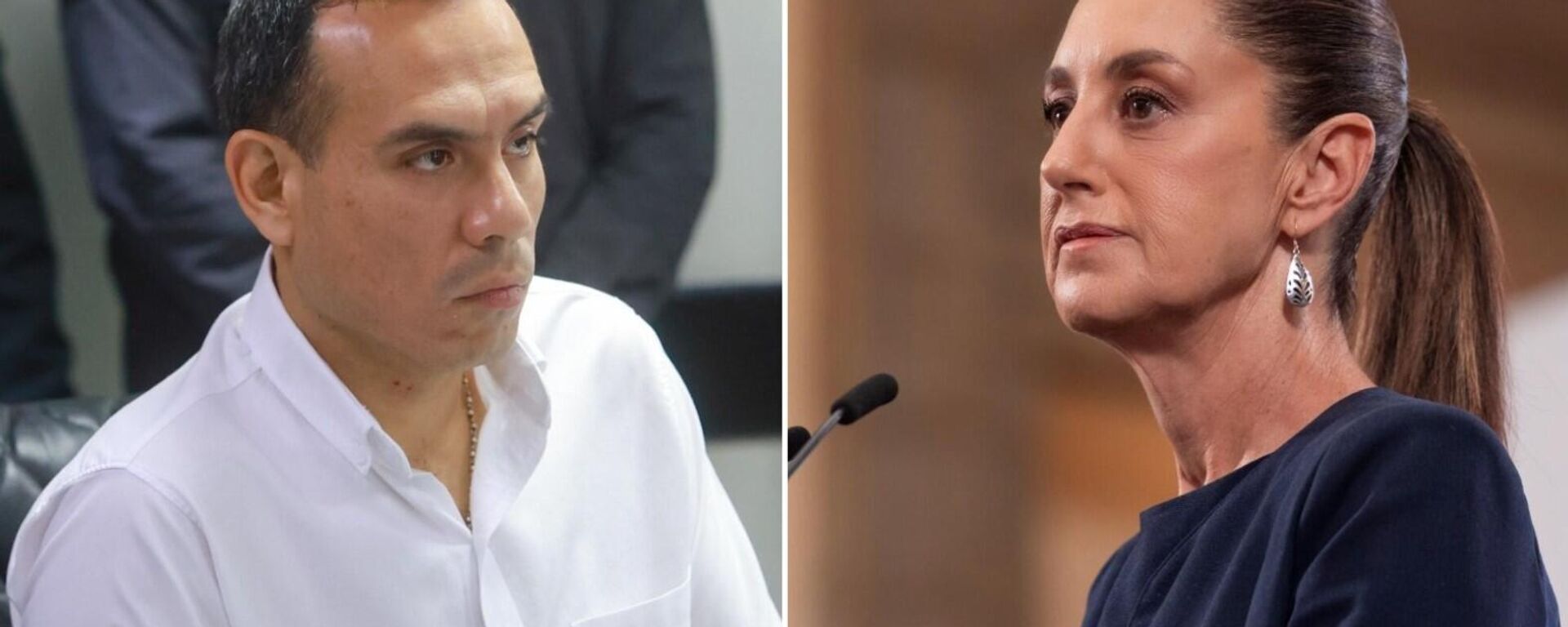 El presidente de Perú, José Jerí, y la mandataria mexicana, Claudia Sheinbaum  - Sputnik Mundo, 1920, 25.11.2025