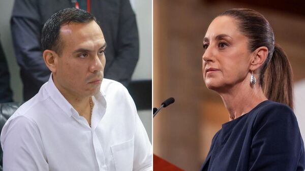 El presidente de Perú, José Jerí, y la mandataria mexicana, Claudia Sheinbaum  - Sputnik Mundo