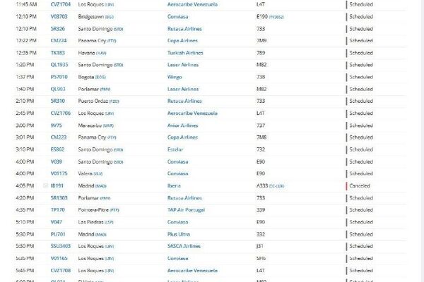 Los vuelos desde el aeropuerto de Caracas no se han cancelado tras la declaración de Donald Trump Los vuelos desde el aeropuerto de Caracas no se han cancelado tras la declaración de Donald Trump - Sputnik Mundo