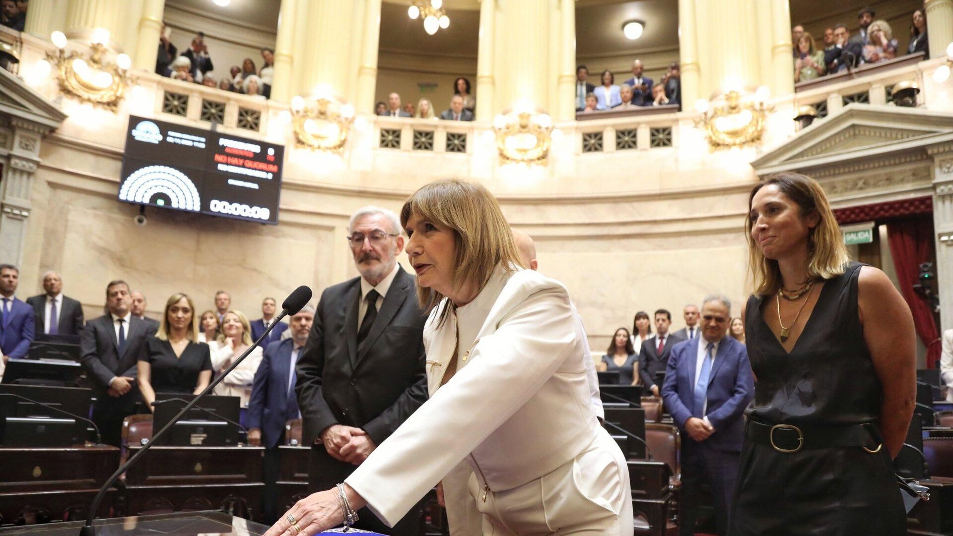 Patricia Bullrich, ministra de Seguridad de Argentina Patricia Bullrich, ministra de Seguridad de Argentina - Sputnik Mundo, 1920, 30.11.2025