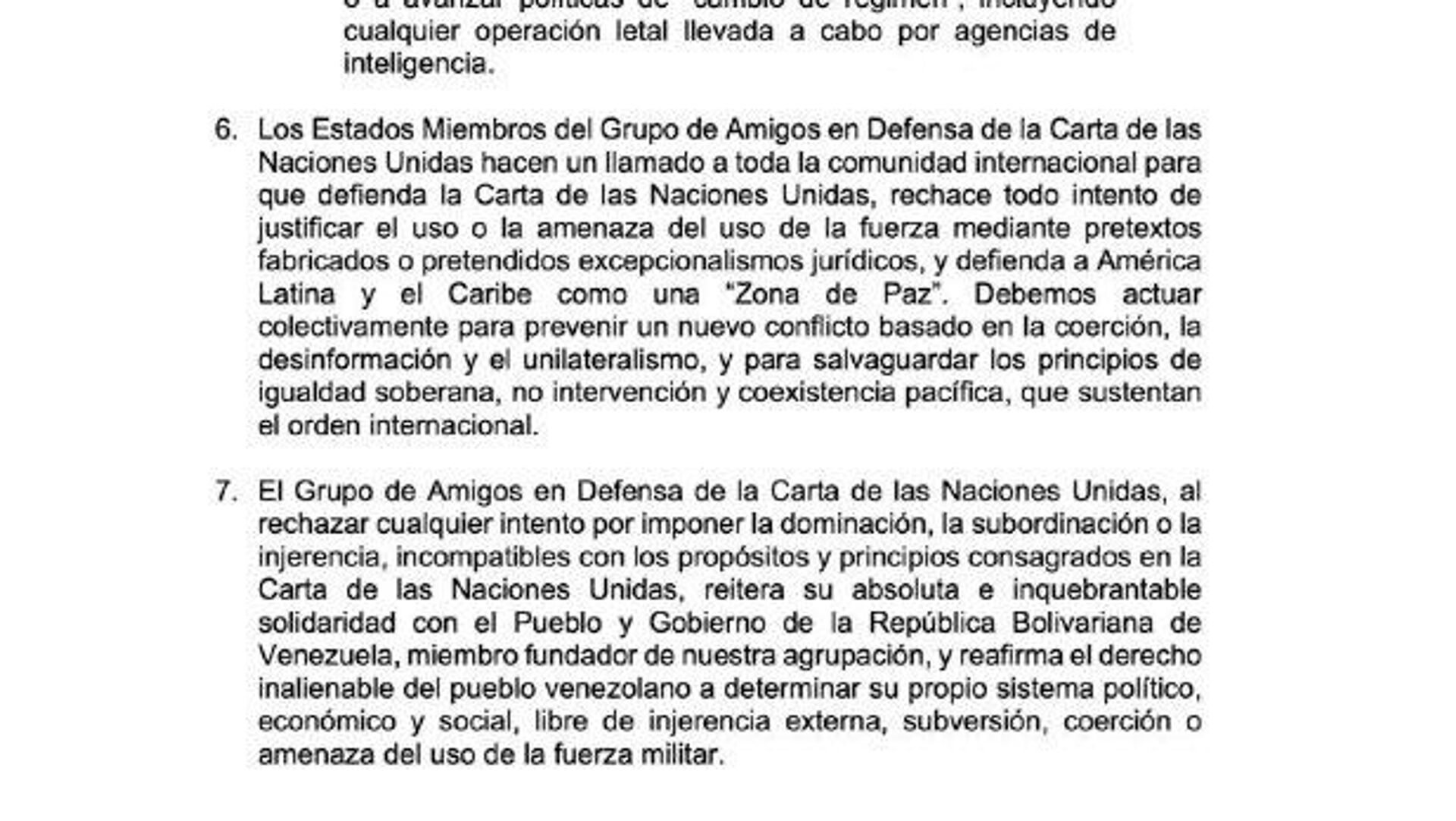 🪖 El Grupo de Amigos en Defensa de la Carta de la ONU condena el despliegue militar de EEUU en el Caribe 🪖 El Grupo de Amigos en Defensa de la Carta de la ONU condena el despliegue militar de EEUU en el Caribe - Sputnik Mundo, 1920, 03.12.2025