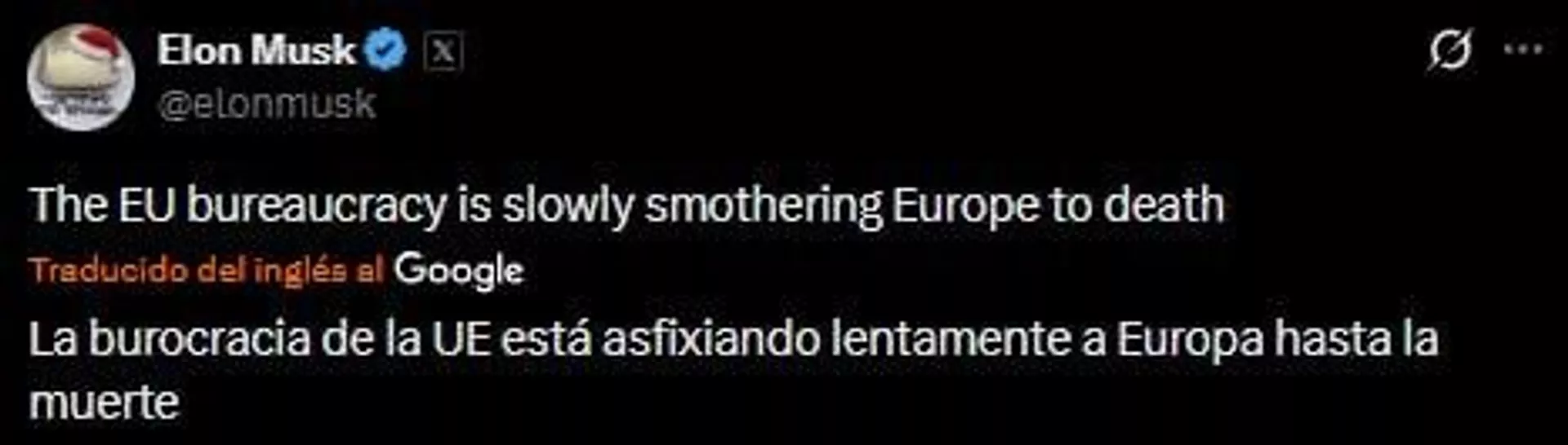 Musk llama a disolver la Unión Europea y devolver la soberanía a los países integrantes - Sputnik Mundo, 1920, 06.12.2025