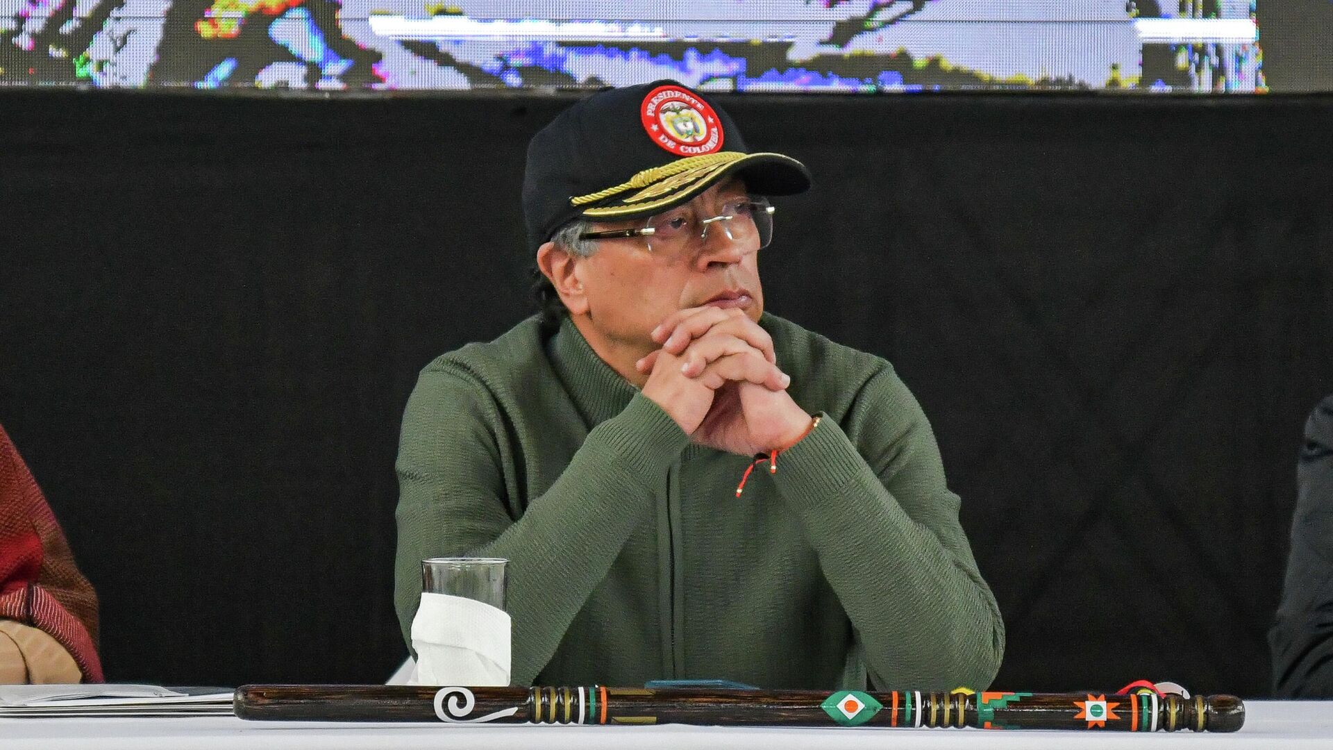 Gustavo Petro, presidente colombiano, articipa durante un acto en la ciudad de Pasto  - Sputnik Mundo, 1920, 12.12.2025