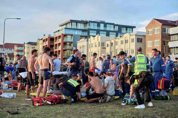 El tiroteo en Bondi Beach durante las celebraciones de Janucá (festividad judía), el 14 de diciembre de 2025. El tiroteo en Bondi Beach durante las celebraciones de Janucá (festividad judía), el 14 de diciembre de 2025. - Sputnik Mundo