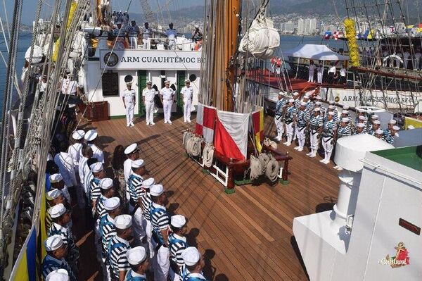 Concluye la travesía internacional del Buque Escuela Velero Cuauhtémoc de México - Sputnik Mundo