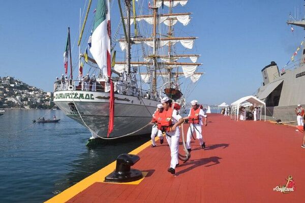 Concluye la travesía internacional del Buque Escuela Velero Cuauhtémoc de México - Sputnik Mundo