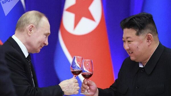 Kim Jong-un felicita a Putin y a Rusia por el próximo Año Nuevo - Sputnik Mundo