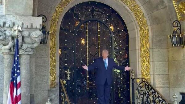 La reunión entre Trump y Zelenski en Mar-a-Lago se extiende por hora y media - Sputnik Mundo