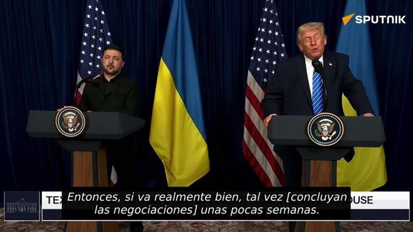 Negociaciones para solucionar la crisis ucraniana podrían concluir en unas pocas semanas, según Trump - Sputnik Mundo