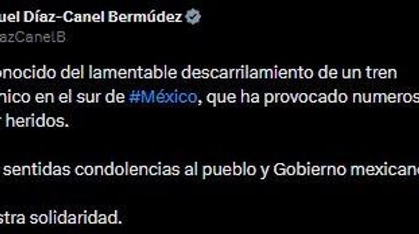 Cuba se solidariza con México tras descarrilamiento de tren en Corredor Interoceánico - Sputnik Mundo