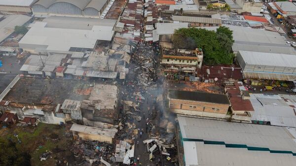 Incendio de un mercado en Honduras - Sputnik Mundo