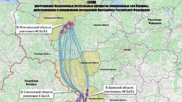 Defensa rusa detalla desde dónde Ucrania lanzó drones contra una residencia de Putin - Sputnik Mundo